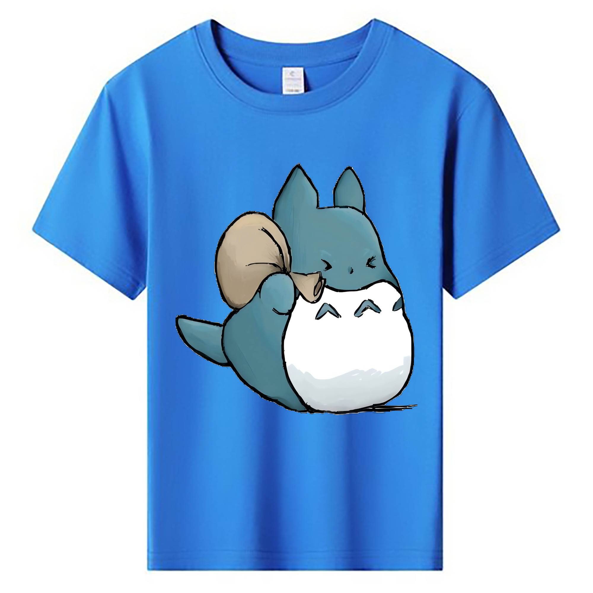 （画像用） となりのトトロ 草壁メイ 草壁サツキ My Neighbor Totoro Satsuki Kusakabe Mei Kusakabe 綿100％キッズTシャツ（フロントプリント）